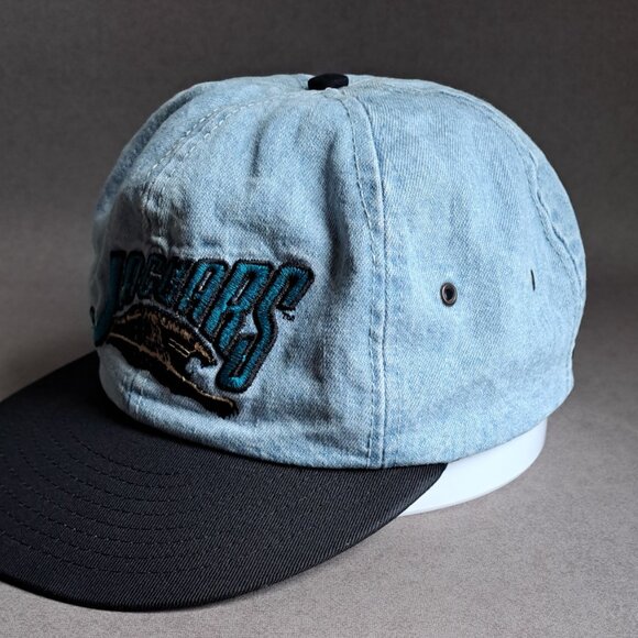 VINTAGE Jacksonville Jaguars Logo USED Hat (AJD, Strapback, Football, 1993-1994) - Picture 2 of 8